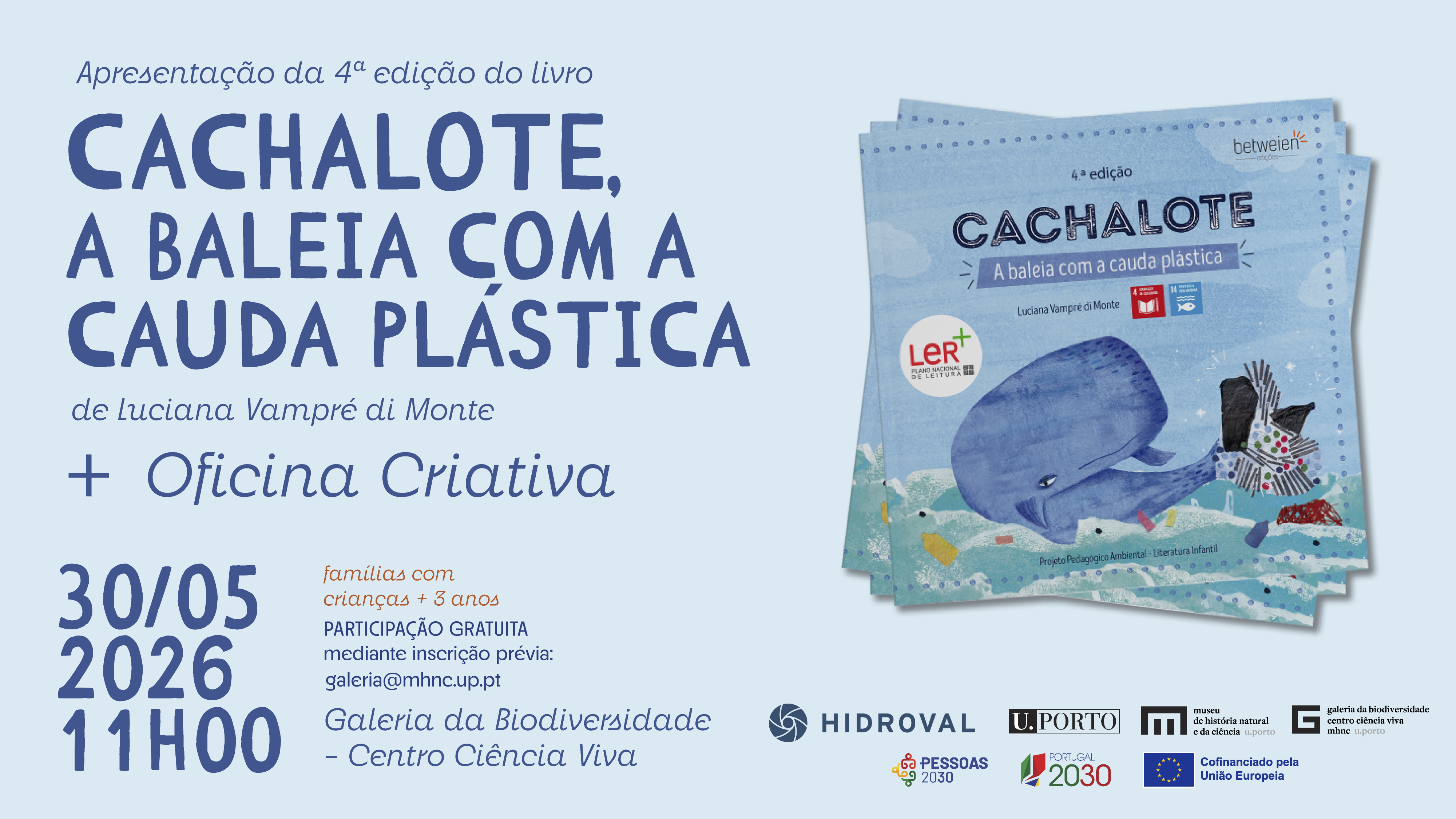 Apresentação do livro Cachalote, a baleia com a cauda plástica (4.ª edição)